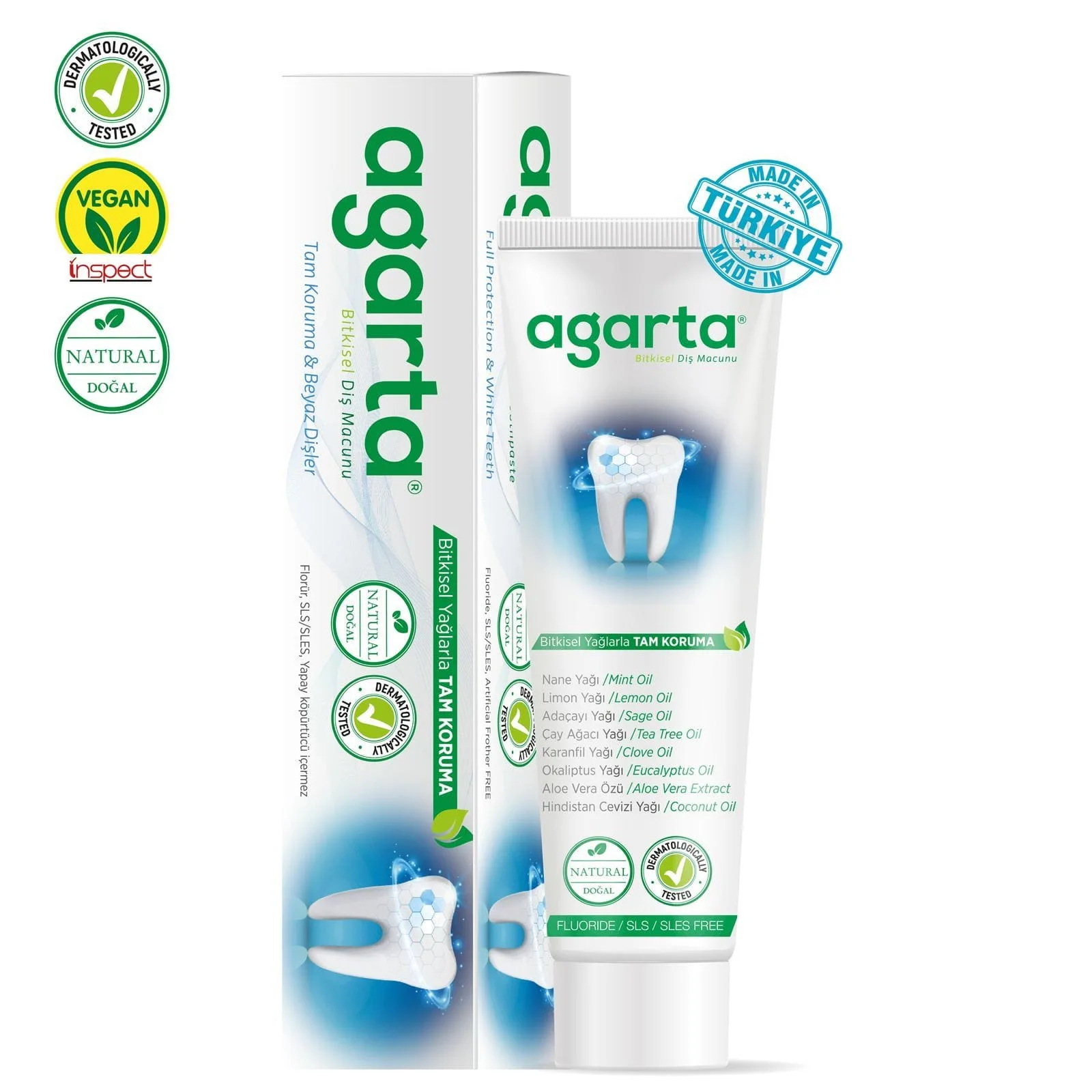 Doğal Bitki Özlü Florürsüz Diş Macunu 100 Ml
