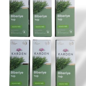 Karden Biberiye Yağı, 6'lı set, her biri 20 ml hacminde, doğal bitkisel yağ.