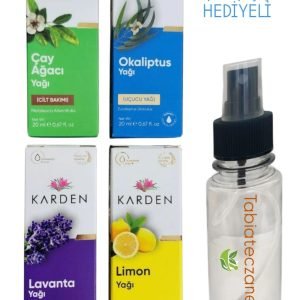 Tabiateczanesi Yaz Destek Seti, 4'lü sprey şişe hediyeli, yaz aylarına özel hafif ve pratik bir set.
